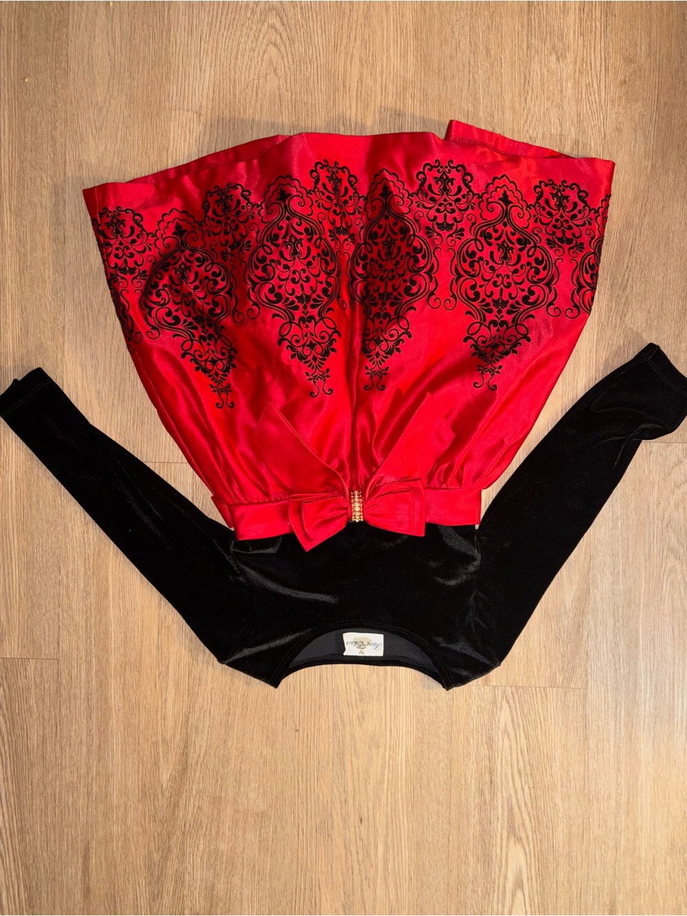 Red Velvety Dress Girls